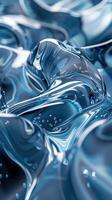 AI generated Abstract organic form and liquid flow photo