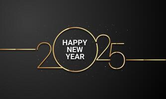 2025 Happy New Year Background Design. vector