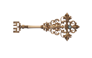 Luxury Key On Transparent Background png