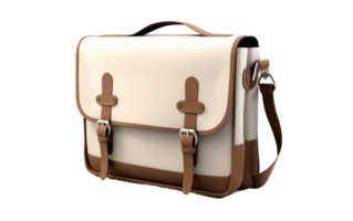 AI generated White Courier Bag On Transparent Background png