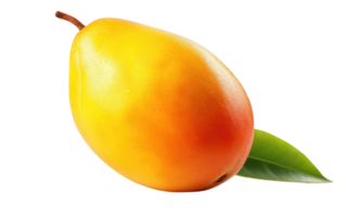 ai generado vibrante mango en transparente antecedentes png