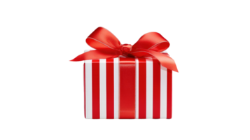 Red Gift Box On Transparent Background png