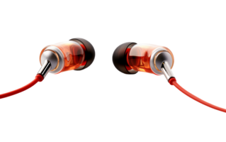 AI generated In Ear Audio On Transparent Background png