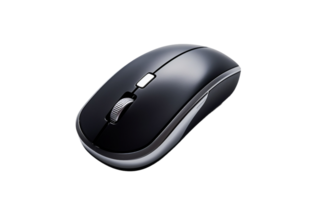 AI generated Elegant Wireless Mouse On Transparent Background png