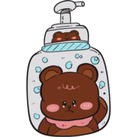 le illustration de une douche gel png