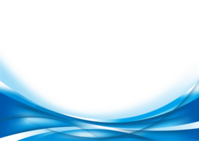 Abstract curve wave blue cyan elegant background png