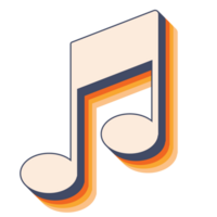 musik notera symbol, enda musikalisk notation, grundläggande musik element png