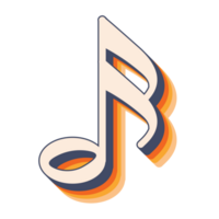 musik notera symbol, enda musikalisk notation, grundläggande musik element png