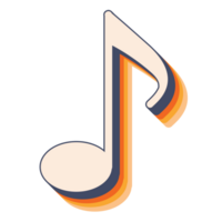 musik notera symbol, enda musikalisk notation, grundläggande musik element png