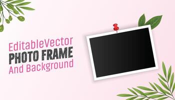 Collage Photo Frame Vector Template Illustration Set, Photo Gallery Illustration Set. Picture Collage Presentation Frame Elements.