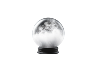 kristall boll på transparent bakgrund png