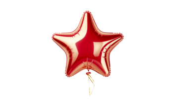 Glowing Star Balloon On Transparent Background png