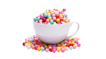 Candies in Cup On Transparent Background png