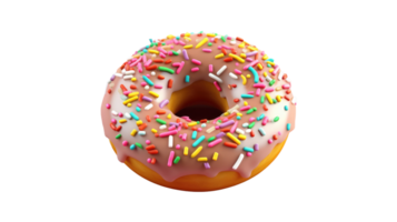 Freshly Baked Donut On Transparent Background png