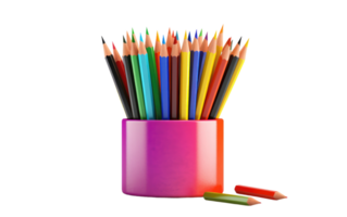 Office Supplies Caddy On Transparent Background png