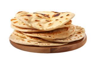 Fresh Pita Bread On Transparent Background png