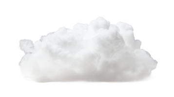 morbido bianca nube su trasparente sfondo png
