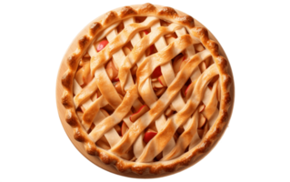 AI generated Apple Pie on White Transparent Background png
