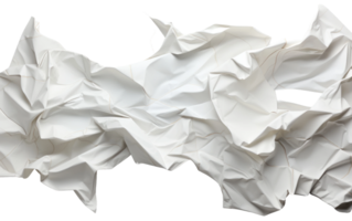 AI generated Crumpled Paper on Transparent background png