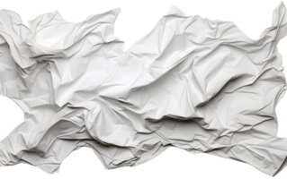 AI generated Texture of Crumpled Paper in 8K on Transparent background png