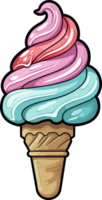 AI generated Ice cream clipart design illustration png