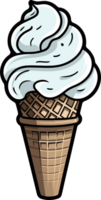 AI generated Ice cream clipart design illustration png