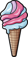 AI generated Ice cream clipart design illustration png