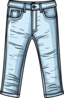 ai generiert Jeans Clip Art Design Illustration png