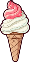 AI generated Ice cream clipart design illustration png