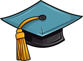 AI generated Graduation cap clipart design illustration png