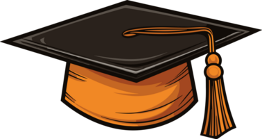 AI generated Graduation cap clipart design illustration png