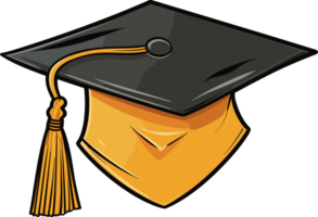 AI generated Graduation cap clipart design illustration png