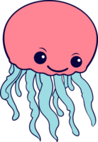 AI generated Jelly fish clipart design illustration png