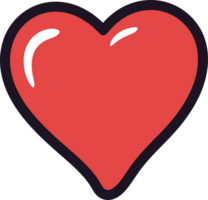 AI generated Heart clipart design illustration png