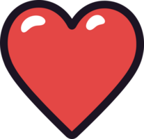 AI generated Heart clipart design illustration png