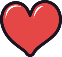 AI generated Heart clipart design illustration png