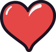 AI generated Heart clipart design illustration png