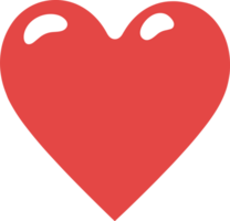 AI generated Heart clipart design illustration png