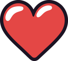 AI generated Heart clipart design illustration png