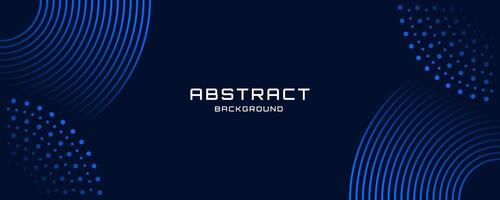 Abstract blue futuristic tech background for banners, posters, covers, wallpapers, and others. Design with pattern of lines and dots. vector