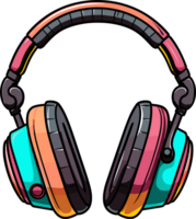 AI generated Headphones clipart design illustration png