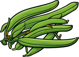 ai généré vert des haricots clipart conception illustration png