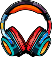 AI generated Headphones clipart design illustration png