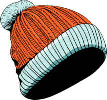 AI generated Knitted hat clipart design illustration png