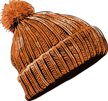 ai généré tricoté chapeau clipart conception illustration png