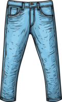 ai generato jeans clipart design illustrazione png