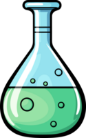 AI generated Laboratory flask clipart design illustration png