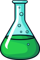 AI generated Laboratory flask clipart design illustration png