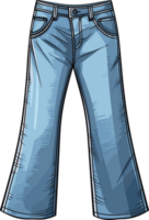 AI generated Jeans clipart design illustration png