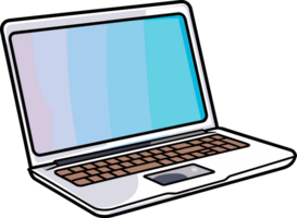 AI generated Laptop clipart design illustration png